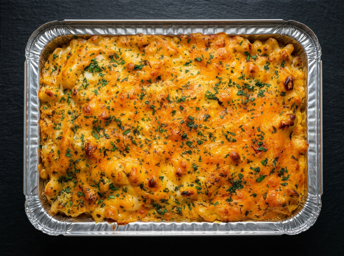 Full gourmet mac and cheese catering tray — The Drippy Vegg, Tacoma WA